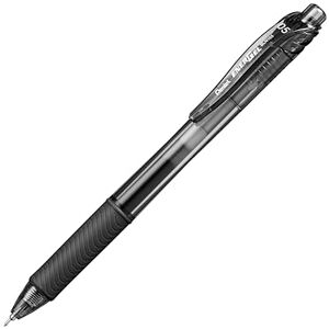 Pentel BLN105-AX EnerGel Gel-Tintenroller mit Druckmechanik, 0.5 mm Nadelspitze = 0,25 mm Strichstärke, 12 Stück, schwarz Pentel BLN105-AX EnerGel Gel-Tintenroller mit Druckmechanik, 0.5 mm Nadelspitze = 0,25 mm Strichstärke, 12 Stück, schwarz