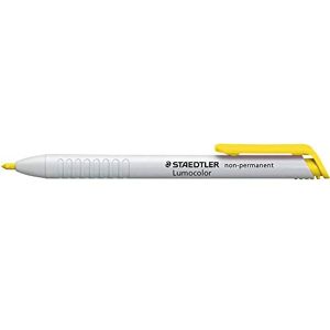 Staedtler 768N Lumocolor nestálý omnichrom suchý marker ve vodě rozpustný, 3,0 mm, žlutý Staedtler 768N Lumocolor nestálý omnichrom suchý marker ve vodě rozpustný, 3,0 mm, žlutý