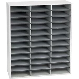 Fellowes Odkládací přihrádka na dokumenty rám potažený melaminem 36 přihrádek 737 x 302 x 881 mm Fellowes Odkládací přihrádka na dokumenty rám potažený melaminem 36 přihrádek 737 x 302 x 881 mm