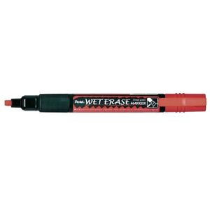 Pentel SMW26-BO Wet Erase Marker, Kreidemarker, Feucht abwischbar, Keilspitze, 1 Stück, Rot Pentel SMW26-BO Wet Erase Marker, Kreidemarker, Feucht abwischbar, Keilspitze, 1 Stück, Rot