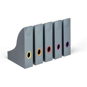 Durable Stojanový pořadač A4 barevný (Varicolor), antracit s barevnými otvory, 5 kusů v sadě, 770657 Durable Stojanový pořadač A4 barevný (Varicolor), antracit s barevnými otvory, 5 kusů v sadě, 770657
