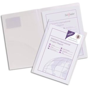 Snopake Twin File A4 Klar/14030 Polypropylen 300my Inh.5 Snopake Twin File A4 Klar/14030 Polypropylen 300my Inh.5