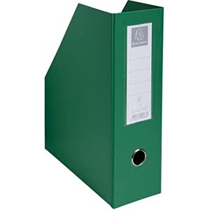 Exacompta Pořadač na stání 90163E ze stabilního kartonu s plastovým potahem pro DIN A4 10 cm šířka hřbetu tmavě zelený se štítkem na hřbetu perfektní pro ukládání katalogů časopisů Exacompta Pořadač na stání 90163E ze stabilního kartonu s plastovým potahem pro DIN A4 10 cm šířka hřbetu tmavě zelený se štítkem na hřbetu perfektní pro ukládání katalogů časopisů