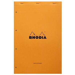 Rhodia Poznámkový blok 119700C (sešitý, DIN A4+, 21 x 31,8 cm, linkovaný s okrajem, 80 listů, žlutý papír, 80 g) 1 kus, oranžový Rhodia Poznámkový blok 119700C (sešitý, DIN A4+, 21 x 31,8 cm, linkovaný s okrajem, 80 listů, žlutý papír, 80 g) 1 kus, oranžový