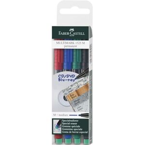 Faber-Castell 152504 – popisovač MULTIMARK permanentní, tloušťka: M, pouzdro se 4 kusy, obsah: vždy 1x červená, modrá, zelená, černá Faber-Castell 152504 – popisovač MULTIMARK permanentní, tloušťka: M, pouzdro se 4 kusy, obsah: vždy 1x červená, modrá, zelená, černá
