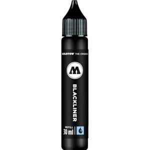 Molotow Blackliner Refill 30 ml (k doplnění Blackliner Brush, vysoce pigmentovaný inkoust na dokumenty) černý Molotow Blackliner Refill 30 ml (k doplnění Blackliner Brush, vysoce pigmentovaný inkoust na dokumenty) černý