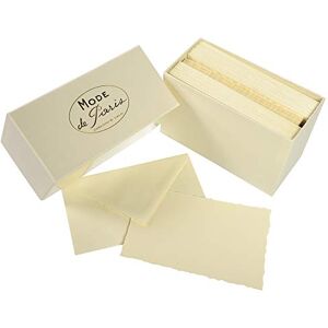 G. Lalo Lalo 92316L dárková krabička na karty móda de Paris (25 % Hadern s 30 kartami Vergé papír 300 g, 97 x 152 mm, slonová kost, se středověkým okrajem Vergé, 30 pogumovaných obálek, 100 x 159 mm, 1 balení G. Lalo Lalo 92316L dárková krabička na karty móda de Paris (25 % Hadern s 30 kartami Vergé papír 300 g, 97 x 152 mm, slonová kost, se středověkým okrajem Vergé, 30 pogumovaných obálek, 100 x 159 mm, 1 balení