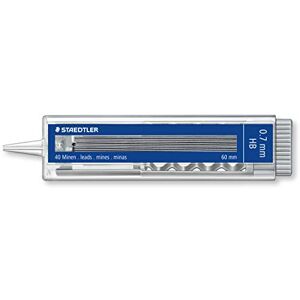 Staedtler 255 07-HB Mars Micro jemných náplní, 10 náplní vždy se 40 náplněmi, průměr náplně 0,7 mm, HB Staedtler 255 07-HB Mars Micro jemných náplní, 10 náplní vždy se 40 náplněmi, průměr náplně 0,7 mm, HB