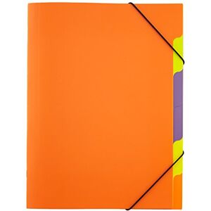 Pagna 41803-09 Ordnungsmappe, Funky School Trend PP, 5-teilig, orange Pagna 41803-09 Ordnungsmappe, Funky School Trend PP, 5-teilig, orange