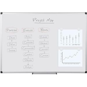Bi-Office Magnetická bílá tabule Maya 90 x 60 cm smaltovaný prémiový povrch, lze za sucha stírat, s hliníkovým rámem a přihrádkou na tužky, magnetická tabule, tabule na poznámky Bi-Office Magnetická bílá tabule Maya 90 x 60 cm smaltovaný prémiový povrch, lze za sucha stírat, s hliníkovým rámem a přihrádkou na tužky, magnetická tabule, tabule na poznámky