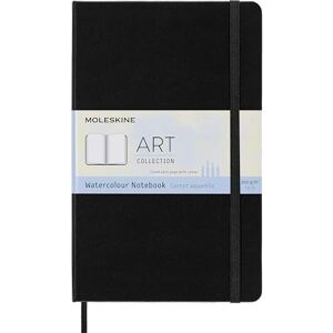 Moleskine 13 x 21 cm Velká umělecká kolekce akvarelový zápisník album na kreslení s tvrdými deskami, papír vhodný pro vodu, barvy a akvarelové tužky, černá, 72 stran Moleskine 13 x 21 cm Velká umělecká kolekce akvarelový zápisník album na kreslení s tvrdými deskami, papír vhodný pro vodu, barvy a akvarelové tužky, černá, 72 stran