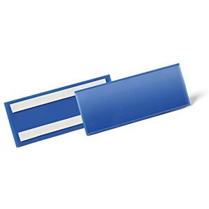 Durable Samolepicí pouzdro na etikety, pro etikety 1/2 A5 na šířku (držák štítků 210 x 74 mm), balení po 50 kusů, tmavě modrá, 179407 Durable Samolepicí pouzdro na etikety, pro etikety 1/2 A5 na šířku (držák štítků 210 x 74 mm), balení po 50 kusů, tmavě modrá, 179407