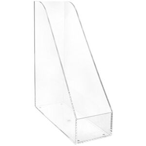 MAUL Akrylový pořadač A4 (26,1 x 9,5 x 30,8 cm) organizér na psací stůl na papír a časopisy do A4 stabilní pořadač časopisů do kanceláře, na psací stůl a regál čistý MAUL Akrylový pořadač A4 (26,1 x 9,5 x 30,8 cm) organizér na psací stůl na papír a časopisy do A4 stabilní pořadač časopisů do kanceláře, na psací stůl a regál čistý