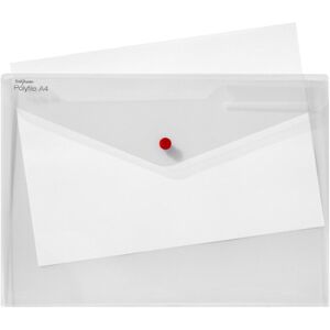 Snopake Taška na dokumenty 15690 se zapínáním na patentky, z polyfile, pro kancelářský papír, 5 kusů, průhledná Snopake Taška na dokumenty 15690 se zapínáním na patentky, z polyfile, pro kancelářský papír, 5 kusů, průhledná