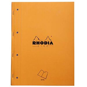 Rhodia 118015C poznámkový blok (sešitý se silnou zadní stranou z kartonu, 22,3 x 29,7 cm, francouzská linkování, 40 listů, mikroperforovaný, 4 děrovaný) 1 kus, oranžový Rhodia 118015C poznámkový blok (sešitý se silnou zadní stranou z kartonu, 22,3 x 29,7 cm, francouzská linkování, 40 listů, mikroperforovaný, 4 děrovaný) 1 kus, oranžový