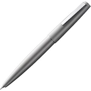 Lamy 2000 silver plnicí pero – ušlechtilé plnicí pero v sametově matně leštěném pouzdru z ušlechtilé oceli – 14 kt zlaté pero, částečně platinované a v šířce čáry OM Lamy 2000 silver plnicí pero – ušlechtilé plnicí pero v sametově matně leštěném pouzdru z ušlechtilé oceli – 14 kt zlaté pero, částečně platinované a v šířce čáry OM