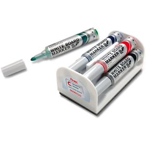 Pentel MWLM5-4N Whiteboard Marker Maxiflo Set s houbičkou a magnetickým držákem tříděné Pentel MWLM5-4N Whiteboard Marker Maxiflo Set s houbičkou a magnetickým držákem tříděné