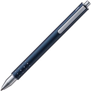 Lamy Swift imperialblue kuličkové pero – jednoduché kuličkové pero s tekutým citem pro psaní – robustní kryt z ušlechtilé oceli a v šířce linky B – s náplní pro inkoustové pero M 66 v modré barvě Lamy Swift imperialblue kuličkové pero – jednoduché kuličkové pero s tekutým citem pro psaní – robustní kryt z ušlechtilé oceli a v šířce linky B – s náplní pro inkoustové pero M 66 v modré barvě