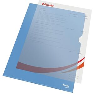 Esselte Sada průhledných obalů Standard Plus, 100 kusů, formát A4, modrá s matným povrchem, 0,115 mm PP fólie, 54837 Esselte Sada průhledných obalů Standard Plus, 100 kusů, formát A4, modrá s matným povrchem, 0,115 mm PP fólie, 54837