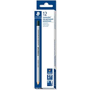 Staedtler 108-9 Lumocolor omnichrom suchý popisovač, nepermanentní, černý, 12 kusů (1 balení) Staedtler 108-9 Lumocolor omnichrom suchý popisovač, nepermanentní, černý, 12 kusů (1 balení)