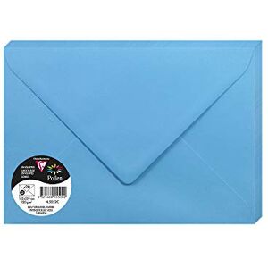 Clairefontaine 5552C balení s 20 obálkami pylu, formát C5, 162 x 229 mm, 120 g, ideální pro korespondenci a pozvánky, karibská modrá, 1 balení Clairefontaine 5552C balení s 20 obálkami pylu, formát C5, 162 x 229 mm, 120 g, ideální pro korespondenci a pozvánky, karibská modrá, 1 balení