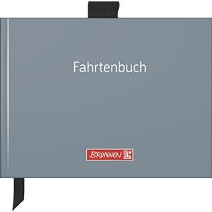 BRUNNEN Kniha jízd 1010143 (A6 na šířku, pevná vazba s soft-Touch laminací, s poutkem na pero, kreslicí páskou a kapsičkou, sešité nitě, 40 listů), šedá BRUNNEN Kniha jízd 1010143 (A6 na šířku, pevná vazba s soft-Touch laminací, s poutkem na pero, kreslicí páskou a kapsičkou, sešité nitě, 40 listů), šedá