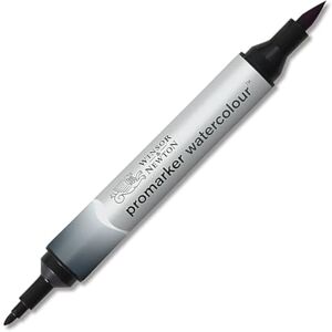 Winsor & Newton Akvarelové zvýrazňovače 0201465 – 2 hroty, štětec a jemný hrot, stálý na světle, vysoce pigmentované akvarelové barvy pro kaligrafii, kresby – Paynes šedá Winsor & Newton Akvarelové zvýrazňovače 0201465 – 2 hroty, štětec a jemný hrot, stálý na světle, vysoce pigmentované akvarelové barvy pro kaligrafii, kresby – Paynes šedá