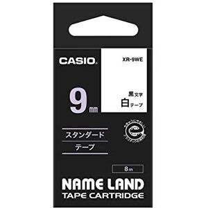 Casio EZ-Label Printer XR-9WE1 lepicí páska 9 mm x 8,0 m černá na bílé Casio EZ-Label Printer XR-9WE1 lepicí páska 9 mm x 8,0 m černá na bílé