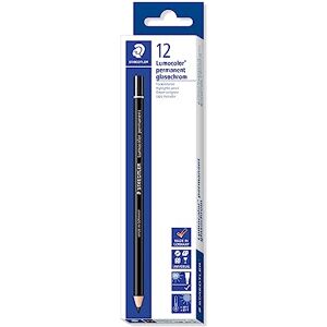 Staedtler 108 20-9 Lumocolor glasochrom suché značky, 12 kusů v kartonovém pouzdře, permanentní, černá, 38 Staedtler 108 20-9 Lumocolor glasochrom suché značky, 12 kusů v kartonovém pouzdře, permanentní, černá, 38