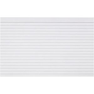 Q-Connect Q Connect Karteikarten, fein liniert, 20,3 x 12,7 cm, Weiß, 100 Stück Q-Connect Q Connect Karteikarten, fein liniert, 20,3 x 12,7 cm, Weiß, 100 Stück