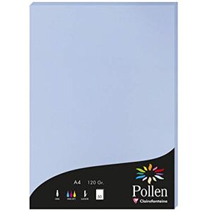 Clairefontaine 44238C balení s 50 kartami pyl 120 g, DIN A4, 21 x 29,7 cm, levandulová modrá Clairefontaine 44238C balení s 50 kartami pyl 120 g, DIN A4, 21 x 29,7 cm, levandulová modrá