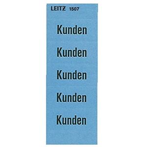 Leitz 15070000 Inhaltsschild Kunden, selbstklebend, 100 Stück, blau Leitz 15070000 Inhaltsschild Kunden, selbstklebend, 100 Stück, blau