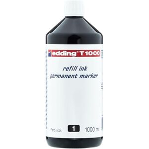 Edding T 1000 Nachfülltinte Permanentmarker schwarz 1000 ml zum schnellen Nachfüllen von fast allen Permanentmarkern Edding T 1000 Nachfülltinte Permanentmarker schwarz 1000 ml zum schnellen Nachfüllen von fast allen Permanentmarkern