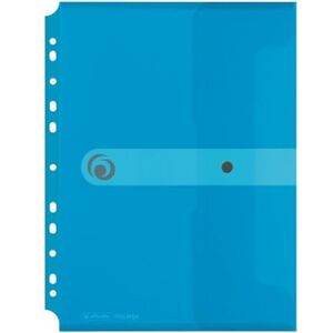 Herlitz 11292943 taška na dokumenty A4 k odepnutí, PP fólie, balení po 6 kusech, průhledná modrá Herlitz 11292943 taška na dokumenty A4 k odepnutí, PP fólie, balení po 6 kusech, průhledná modrá