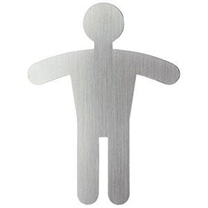Durable Štítek na dveře Picto WC symbol pánský, 90 x 120 mm, metalická stříbrná, 495123 Durable Štítek na dveře Picto WC symbol pánský, 90 x 120 mm, metalická stříbrná, 495123