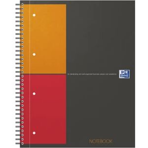 Oxford 100103664 Mezinárodní notebook, A4 +, kostkovaný, 80 listů, odolný kartonový kryt, šedý Oxford 100103664 Mezinárodní notebook, A4 +, kostkovaný, 80 listů, odolný kartonový kryt, šedý