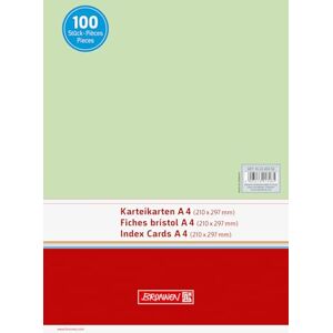 BRUNNEN 102240050 Kartotéční karta (A4 nelinkovaná, 100 kusů, zavařená) zelená BRUNNEN 102240050 Kartotéční karta (A4 nelinkovaná, 100 kusů, zavařená) zelená