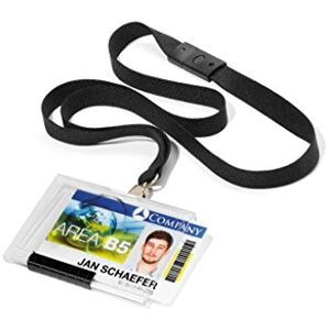Durable Držák na karty Pushbox Mono s textilním páskem, 10 kusů, transparentní, 892701 Durable Držák na karty Pushbox Mono s textilním páskem, 10 kusů, transparentní, 892701