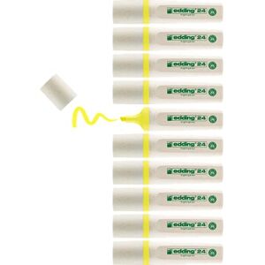 Edding 24 zvýrazňovačů EcoLine – žlutý – 10 zvýrazňovačů – klínový hrot 2–5 mm – pro rychlé a snadné označování a zvýraznění textů a poznámek – doplňovací, z recyklovatelného materiálu Edding 24 zvýrazňovačů EcoLine – žlutý – 10 zvýrazňovačů – klínový hrot 2–5 mm – pro rychlé a snadné označování a zvýraznění textů a poznámek – doplňovací, z recyklovatelného materiálu