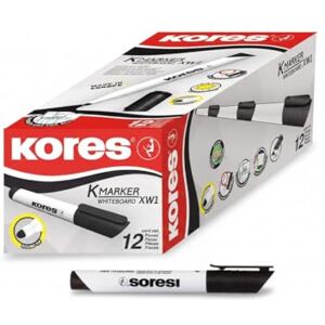 Kores K-Marker Whiteboard Marker XW2, klínový hrot, černý (balení 12 ks) Kores K-Marker Whiteboard Marker XW2, klínový hrot, černý (balení 12 ks)