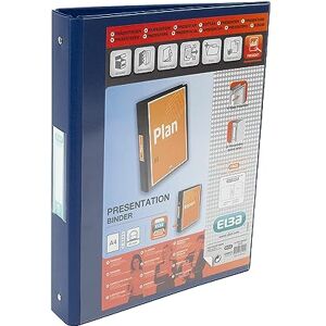 Elba Kroužkový blok Emgee 590101, PVC s průhlednou přední kapsou, 4 O-kroužky, kapacita 25 mm, formát A4, modrý Elba Kroužkový blok Emgee 590101, PVC s průhlednou přední kapsou, 4 O-kroužky, kapacita 25 mm, formát A4, modrý