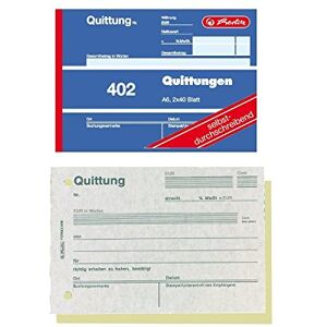 Herlitz 886622 Bloček stvrzenek A6, 2 x 40 listů, propisující, 10 kusů (2 x 40 listů) Herlitz 886622 Bloček stvrzenek A6, 2 x 40 listů, propisující, 10 kusů (2 x 40 listů)