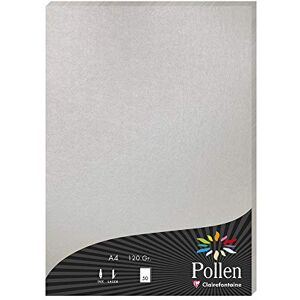 Clairefontaine 4199C balení s 50 listy pylu, DIN A4, 210 x 297 mm, 120 g, stříbro Clairefontaine 4199C balení s 50 listy pylu, DIN A4, 210 x 297 mm, 120 g, stříbro