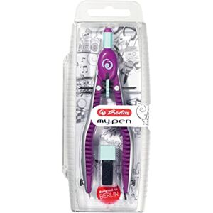 Herlitz rychle nastavitelné kružítko my.pen s přídavným řemínkem a možností ořezání Herlitz rychle nastavitelné kružítko my.pen s přídavným řemínkem a možností ořezání