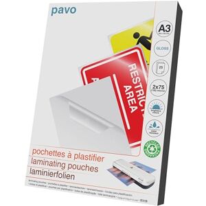 Pavo 8004607 Laminovací fólie, A3, 2 x 75 cm, 25 kusů Pavo 8004607 Laminovací fólie, A3, 2 x 75 cm, 25 kusů