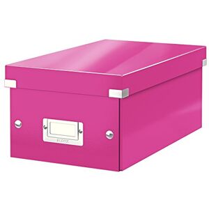 Leitz Archivní box Click and Store CD, 60410001, šedý karton, Tmavorůžová Leitz Archivní box Click and Store CD, 60410001, šedý karton, Tmavorůžová