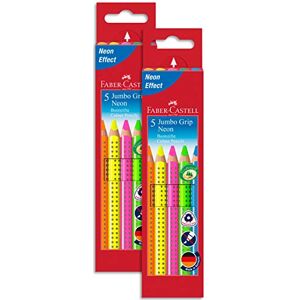 Faber-Castell Pastelky 110994 – Jumbo Grip Neon, pouzdro s 5 kusy Faber-Castell Pastelky 110994 – Jumbo Grip Neon, pouzdro s 5 kusy