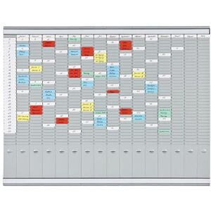 Franken Roční plánovací tabule T na 15 měsíců plus index, 100,8 x 78,3 cm, 16 nosičů, 35 drážek, PV1015 Franken Roční plánovací tabule T na 15 měsíců plus index, 100,8 x 78,3 cm, 16 nosičů, 35 drážek, PV1015