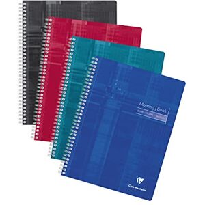 Clairefontaine 82140C Heft Meeting Book DIN A4+, mit Spiralbindung, 80 Blatt 90g, farbig sortiert, 1 Stück Clairefontaine 82140C Heft Meeting Book DIN A4+, mit Spiralbindung, 80 Blatt 90g, farbig sortiert, 1 Stück
