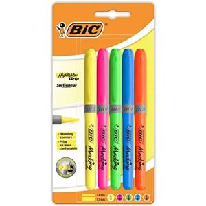 BIC Zvýrazňovač Briteliner Grip – různé barvy (5 kusů) BIC Zvýrazňovač Briteliner Grip – různé barvy (5 kusů)
